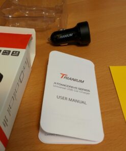 Trianium Car Charger 24W (2 Pack) Dual Charger Adapter, AtomicDrive SmartUSB Compatible iPhone 12 11 Pro Max/XR/XS Max/X/8/7/6s/6 Plus, iPad Pro/Air2/Mini,Galaxy S20,Note,LG,Nexus,HTC,Huawei,and More 31 71rpalB4FnL