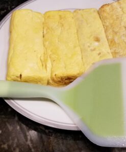 Minchsrin Silicone Wrapped Plastic Fish Spatula Pancakes Shovel Non-Stick Heat-Resistant Wide Flat Turner For Egg Tamales Pizza (Green) Green 1 20 71rpnjh96nL
