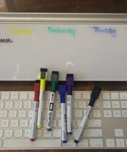 Quartet Dry Erase Markers, Whiteboard Markers, Fine Tip, ReWritables, Mini, Magnetic, Classic Colors, 6 Pack (51-659312Q) 31 71rqB ixAnL