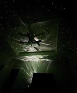 Rossetta Star Projector, Galaxy Projector for Bedroom, Bluetooth Speaker and White Noise Aurora Projector, Night Light Projector for Kids Adults Gaming Room, Home Theater, Ceiling, Room Decor Black 43 71rr9f 44L