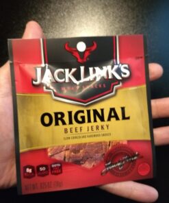 Jack Link's Beef Jerky, Original - Flavorful Meat Snack for Lunches, Ready to Eat - 7g of Protein, Made with Premium Beef - 0.625 Oz Bags (Pack of 5) 0.625 Ounce (Pack of 5) 31 71rrc7oD1xL
