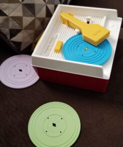 Fisher Price Classics - Record Player - Retro, Tactile Interactive Retro Toy for Kids, Girls, Boys, Toddlers, Baby, Preeschooler, Unisex 18 Months + 36 71rrgOj1AZL