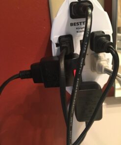 BESTTEN USB Wall Outlet Surge Protector with 2.4A Dual USB Charging Ports and 6 Grounded Outlets, 15A/125V/1875W, ETL Listed, White 1 31 71rrpWkpblL