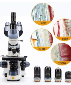 Swift SW380T 40X-2500X Research-Grade Trinocular Compound Lab Microscope with 1.3mp Camera and Software Windows and Mac Compatible and Slides SW380T+1.3 camera 11 71rs3czTPwL