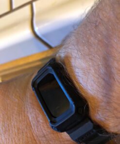 SUPCASE Unicorn Beetle Pro Series Design for Fitbit Charge 2, Replacement Bands with Built-in Rugged Protective Case (Black) Black 46 71rsqCwfKsL