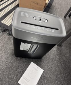 BONSEN Paper Shredder for Home Office, 10-Sheet Cross-Cut Shredder, P-4 High Security Level, Quiet Credit Card Shredder with Jam Proof System, 4 Gallons Bin (S3201) 10-Sheet Cross Cut 21 71rtkALLIXL