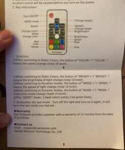 Vansky LED Strip Lights, Bias Lighting Strip for TV USB Powered for 40-60 Inch Flat Screen TV, Desktop PC - 16 Multi Colors (Reduce Eye Fatigue and Increase Image Clarity)-Waterpoof 33 71rtktV2F2L