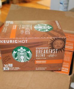 Starbucks K-Cup Coffee Pods—Medium Roast Coffee—Breakfast Blend for Keurig Brewers—100% Arabica—6 boxes (60 pods total) 30 71rttnx7tL 1