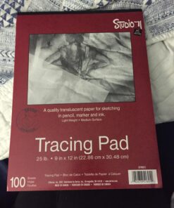 Darice 9”x12” Artist’s Tracing Paper, 100 Sheets – Translucent Tracing Paper for Pencil, Marker and Ink, Lightweight, Medium Surface (97490-3) 18 71ruSJdCusL