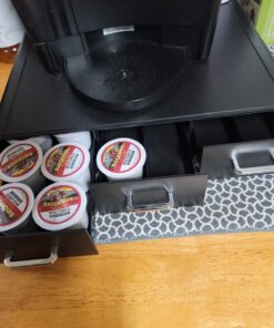 Amazon Basics Coffee Pod Storage Drawer for K-Cup Pods, 36 Pod Capacity, Black 28 71rud5f0u4L