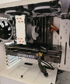 Skytech Gaming Archangel Gaming Computer PC Desktop – Ryzen 5 5600X 3.7GHz, RTX 3060 TI 8G, 1TB NVMe SSD, 16GB DDR4 3200MHz, RGB Fans, Windows 10 Home 64-bit, 802.11AC Wi-Fi, White 5600X | 3060 TI 29 71rvHJDcBGL