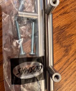 Cosmas 25 Pack 305-030SN Satin Nickel Cabinet Hardware Euro Style Bar Handle Pull - 3" Inch (76mm) Hole Centers, 5-3/8" Overall Length, 1/2" Inch Bar Diameter 29 71rvcJvdhIL