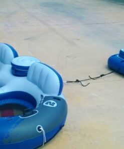 Intex River Run II Inflatable 2-Person Pool Tube Float with Attached Cooler and Repair Kit Multi-colored 42 71rvdItKnWL