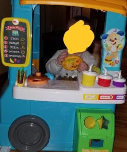 Fisher-Price Laugh & Learn Toddler Learning Toy Servin’ Up Fun Food Truck Electronic Playset With 24 Accessories For Ages 18+ Months 29 71rw2 GHD6L