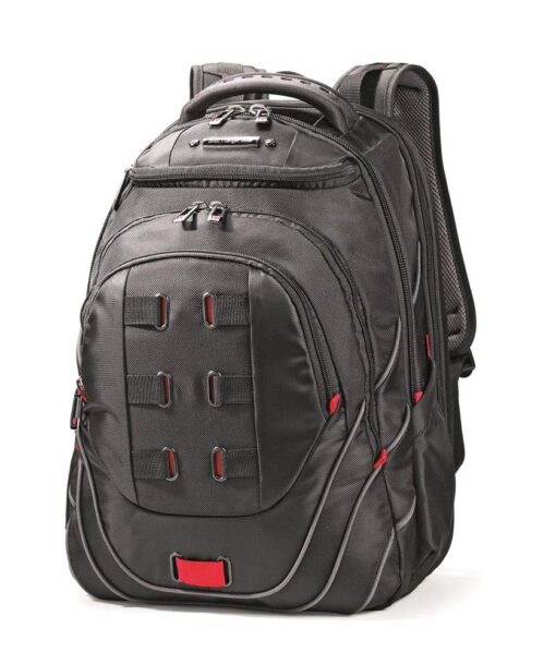 Samsonite Tectonic PFT Laptop Backpack, Black/Red, 17-Inch