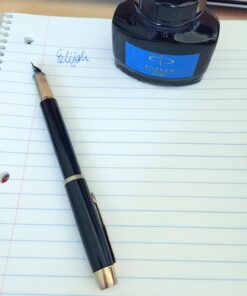 Parker Fountain Pen Ink Bottle Washable Blue QUINK Ink 57ml. Fountain Pen Refill Blue Wash 29 71rwOKM67aL