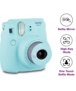 Fujifilm Instax Mini 9 Instant Camera - Ice Blue, 2.7x4.7x4.6 (Instax Mini 9 - Ice Blue) Base 28 71rx6O3KAvL