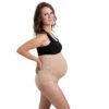Belevation Maternity Underwear, Over Bump, Seamless, No Show, Pregnancy Underwear, Made in USA, Support Maternity Briefs 0-4 Nude 9 71rxFCNHvML