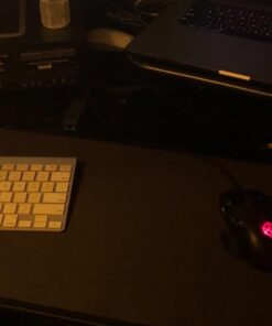 XXL Large Mouse Pad, GLTECK Extended Mousepad, 36"x12" Non-Slip Rubber Big Mouse Pad XXL Large Mouse Pad, Stitched Edges with Carrying Bag XXL Black Edge XX-Large 41 71rxKq6hL