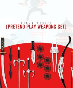 Liberty Imports Ninja Warrior Bow and Arrow Archery Set with Katana Sword, Sai, Melee Toy Weapons for Kids Pretend Role Play Equipment, Cosplay, Costume Accessories 14 71rxLYpfBeL
