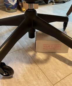 The Original Office Chair Caster Wheels Rollerblade Style (Set of 5), Safe for All Floors & Hardwood, Replacement for Desk Floor Mat, Universal Fit Modern 31 71rxRse 2IL