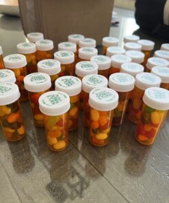 Alternative view of Plastic Prescription Vials/Bottles 25 Pack w/Caps 8 Dram Size-New