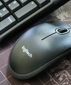 Logitech MK120 Wired Keyboard and Mouse Combo for Windows, Optical Wired Mouse, Full-Size Keyboard, USB Plug-and-Play, Compatible with PC, Laptop - Black 32 71ry9wc0IxL