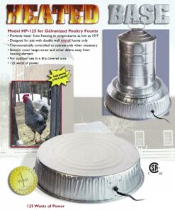Farm Innovators Model HP-125 Heated Base For Metal Poultry Founts, 125-Watt, Metallic 11 71rymXbhZmL
