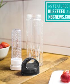 Infusion Fruit Infuser Water Bottle - BPA Free Insulated Water Bottle, Reusable Water Bottle with Fruit Infuser, Easy-to-Clean Gym Accessories for Women, Sports Water Bottle, Savvy Outdoors Black 24 oz 19 71ryua2W2yL