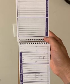EMT/First Responders Vital Statistics Notebook – 8” x 4” Medical Notebook for Vital Signs and Additional Patient Information – 210 Pages (3 Pack) 3 Pack 26 71rzSayStcL
