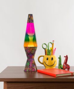 Alternative view of Lava Lite 2142 Colormax, White Wax, Clear Liquid, Tri-Colored Globe and Paintball Decal Base Abstract