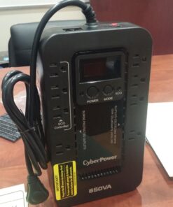 CyberPower EC650LCD Ecologic Battery Backup & Surge Protector UPS System, 650VA/390W, 8 Outlets, ECO Mode, Compact Uninterruptible Power Supply 650VA LCD 25 71s 4ZOVaL 1