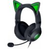 Razer Kraken Kitty V2 USB Wired RGB Headset: Chroma Kitty Ears - Stream Reactive Lighting - HyperClear Cardioid Mic - Triforce 40 mm Drivers - 7.1 Surround Sound - Classic Black 29 71s IuIPO3L