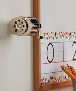 X-ACTO 1031 KS Manual Classroom Pencil Sharpener, Counter/Wall-Mount, Black/Nickel-plated 27 71s X0eXR5L