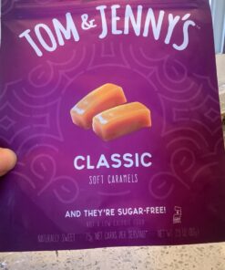 Tom & Jenny's Sugar Free Candy (Soft Caramel) with Sea Salt and Vanilla - Low Net Carb Keto Candy - with Xylitol and Maltitol - (Classic Caramel, 1-pack) 2.9 Ounce (Pack of 1) 33 71s hu1HZzL