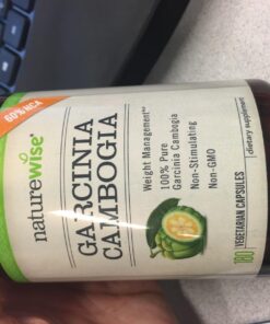 Naturewise Garcinia Cambogia (2 Month Supply) Pure Garcinia Cambogia 100% HCA Extract Concentrated to 60% for Weight Goals (180 Capsules) 180 Count (Pack of 1) 36 71s07EYL5qL