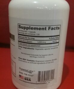 Superior Labs – Best Natural Biotin NonGMO Supplement – for Luscious Longer Hair and Lashes – Stronger Nails – Healthy Skin – Energy Booster – Healthy Weight - 5000 mcg, 120 Vegetable Caps 23 71s07rcXDjL