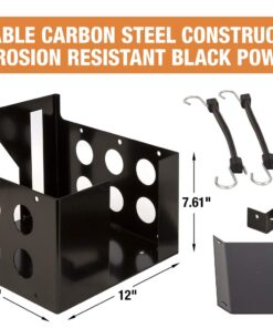 Buyers Products LT15 Mount Multi Rack Organizer Holder for Trucks and Landscape Trailers Storage for Lawn & Yard Hedge Trimmers, Chainsaws, Blowers and More, Black Without Lid 11 71s2IQPmpXL