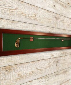 Alternative view of Eureka Golf Products Premium Framed Golf Club Wall Mount | 1 Club Capacity Fits Iron, Putter, or Wood | Perfect Display Rack for Antique or Vintage Golf Clubs | Solid Hardwood Red Mahogany Finish 42 Inch