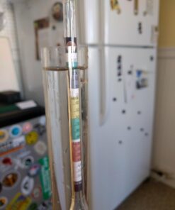 Brewer's Elite Hydrometer - for Home Brew Beer, Wine, Mead and Kombucha - Deluxe Triple Scale Set, Hardcase and Cloth - Specific Gravity ABV Tester Hydrometer Set 45 71s2nYHK6RL