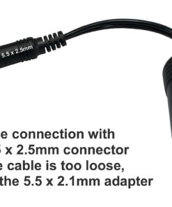 BiXPower Car Cigarette Socket to 5.5 x 2.5mm or 5.5 x 2.1mm Male Barrel Connector Adapter 7 71s48YfY5UL