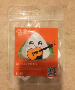 Dulphee Guitar Picks, Ukulele Picks White Sushi Rice Balls Pattern Guitar Picks Classical Triangle 0.96mm Heavy Guitar Plectrums 12 Pack for Bass, Acoustic & Electric Guitars White Rice Ball 12 pack 37 71s4P0Sd1JL