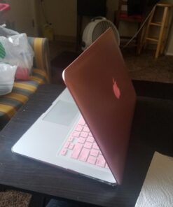 IBENZER Compatible with Old Version MacBook Air 13 Inch Case (2017-2010 Release), Models: A1466/A1369, Plastic Hard Shell Case with Keyboard & Screen Cover for Mac Air 13, Rose Gold, A13MPK+2 For Macbook Air 13'' A1466/A1369 43 71s4h zvl4L