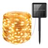 AMIR Upgraded Solar String Lights Outdoor, 8 Modes Mini 39Feet 120 LED Copper Wire Lights, Solar Powered Fairy Lights, Waterproof Decoration Lights for Garden Yard Party Wedding Christmas (Warm White) Warm White 65 71s58ixsPfL