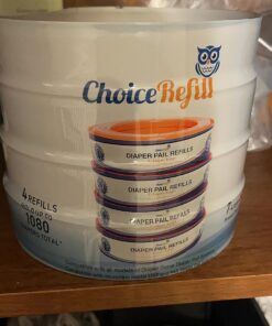 ChoiceRefill Compatible with Diaper Genie Pails, 4-Pack, 1080 Count 4 Count (Pack of 1) 49 71s5CG2MzGL