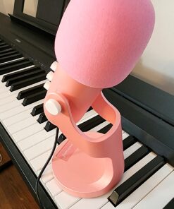 ZealSound Gaming USB Pink Microphone with Quick Mute for Phone Computer PC PS5,Studio Mic with Gain Control,Echo&Monitor Volume Adjust for Streaming Vocal Recording ASMR Podcast Video K66 33 71s5sTepsnL