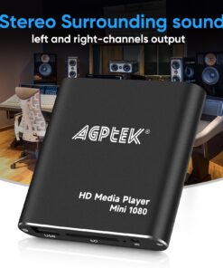 HDMI Media Player, Black Mini 1080p Full-HD Ultra HDMI Digital Media Player for -MKV/RM- HDD USB Drives and SD Cards 26 71s67J7XcLL