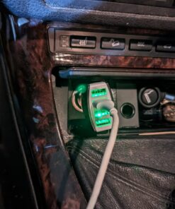 LMAV Car Charger Adapter, 4 Ports Multi USB Car Charger, QC 3.0 Fast Car Phone Charger Compatible with iPhone 14 13 12 11 Pro Max iPad Pro, Samsung Galaxy S22 Note 20.Black Black 27 71s6ibnZcML