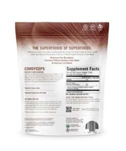 Om Organic Mushroom Superfood Powder, Cordyceps, 100 Servings, Energy and Endurance Support Supplement, 7.05 Ounce (Pack of 1) 7.05 Ounce (Pack of 1) 15 71s7dJmtEsL