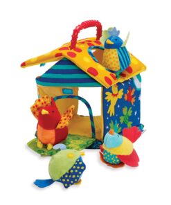 Manhattan Toy Put and Peek Birdhouse Soft Activity Toy 7.5 x 7.5 x 9 inches 10 71s83IeU7L